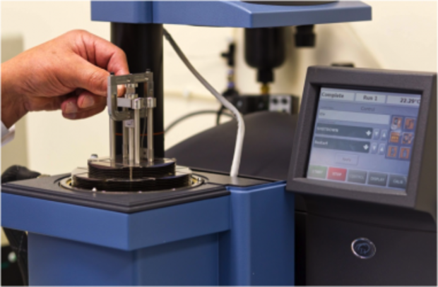 Dynamic mechanical analysis (DMA) data from thermomechanical testing