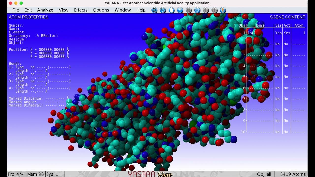 YASARA molecular modeling software used for homology modeling and refinement