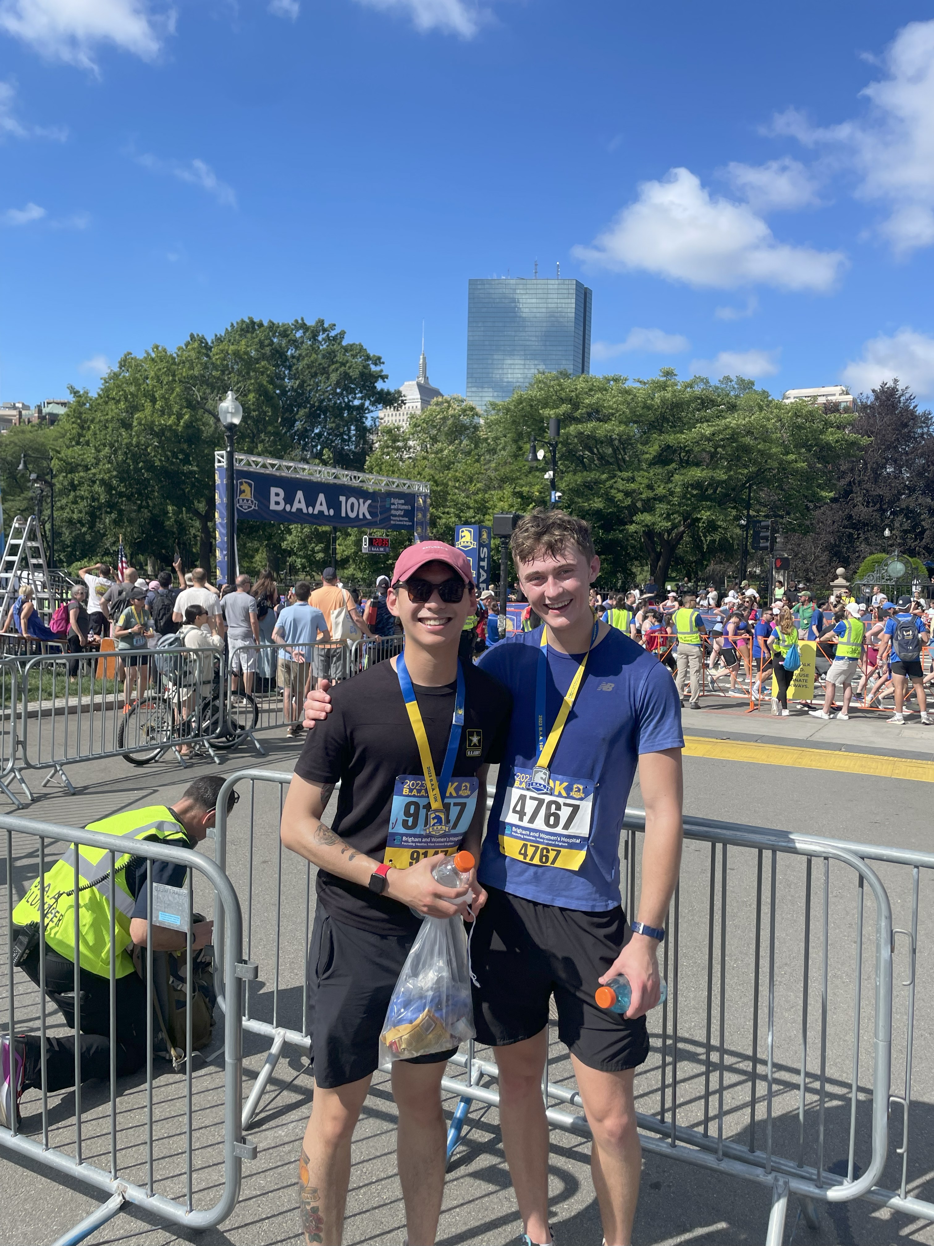 Ian Wiatric on race day, demonstrating his passion for long distance running